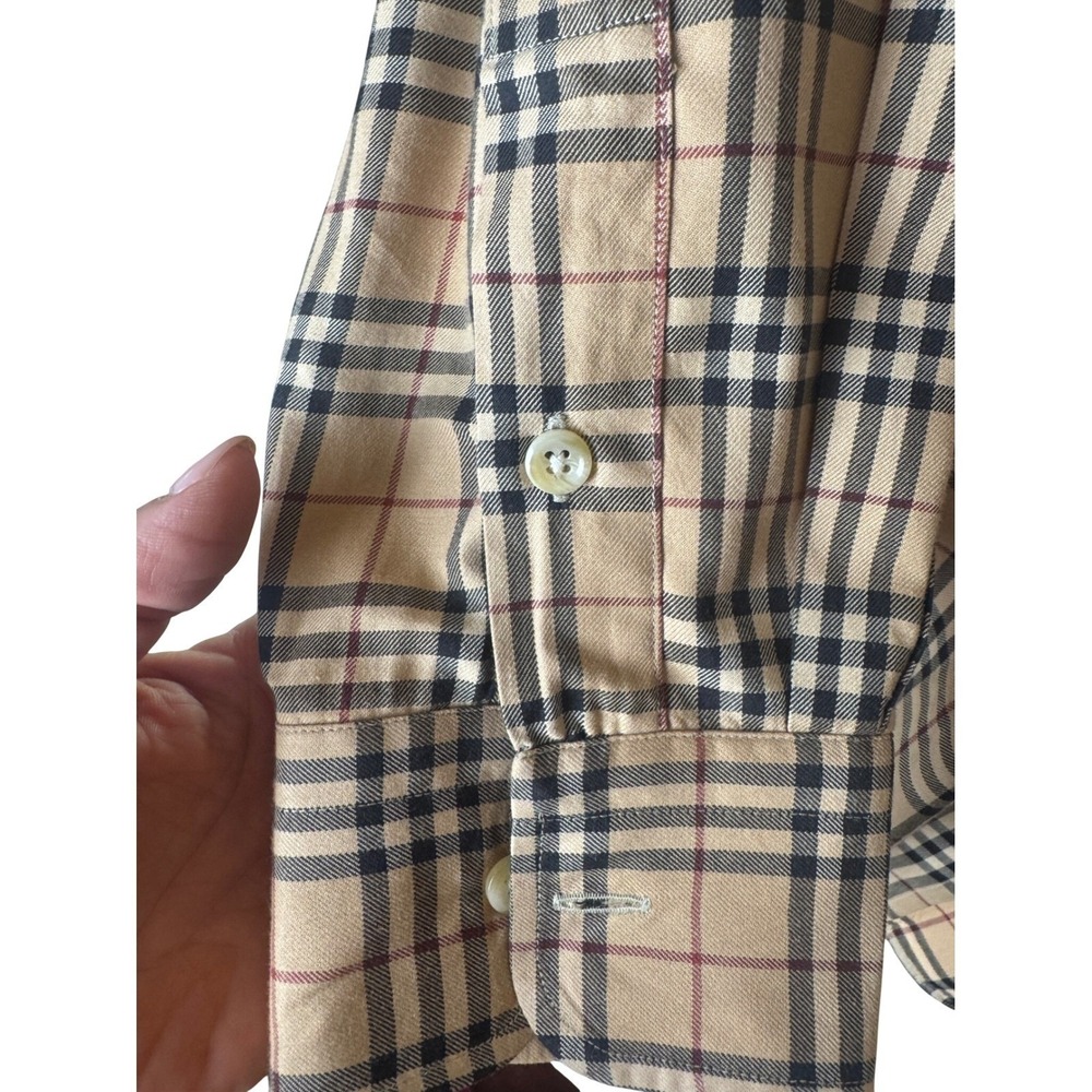 Burberry London Nova Check Button Down Dark equestrian moody - Picture 5 of 16